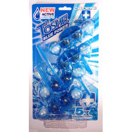 Toshe blue power 4db-os golyós wc frissítő blokk 4x55g -1250 Ft-